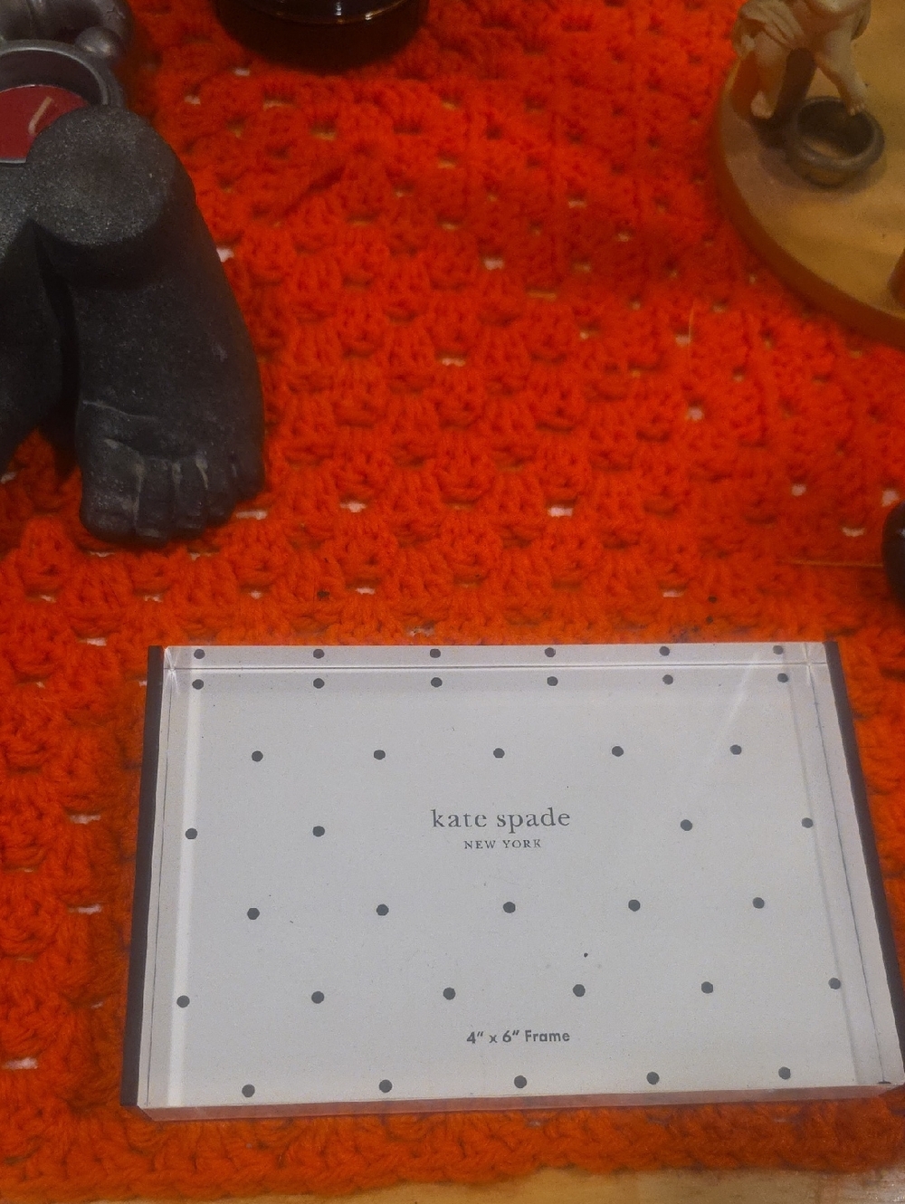 Kate Spade Black Polka Dot Picture Frame